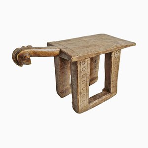 Tabouret Mossi Vintage en Bois