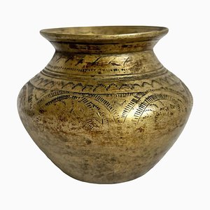 Vaso rituale antico in ottone