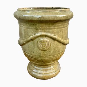 French Provincial Glazed Earthenware Planter