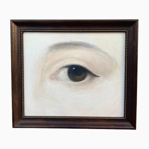 Regency Style Lover's Eye, anni 2000, Olio su tela, con cornice