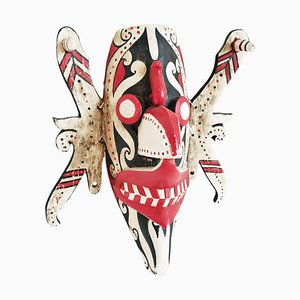 Masque Dayak Hudoq Peint Vintage