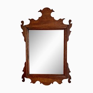 Antique Early American Chippendale Mahogany Mirror, Late 18th Century