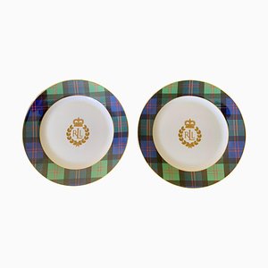 Assiettes à Déjeuner Knockhill Tartan Plaid de Ralph Lauren, Set de 2