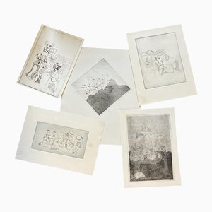 Untitled, 1970s, Etchings on Paper, Set of 5