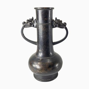 Vase Antique en Bronze, Chine