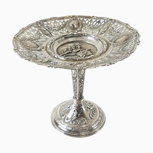 19th Century German or Continental Silver Openwork Tazza or Compote