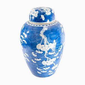 Antique Chinese Blue and White Ginger Jar