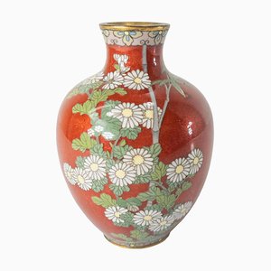Vase en Émail Cloisonné du Japon