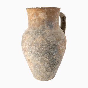 Brocca in ceramica rustica in stile precolombiano o greco-romano