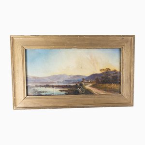 Schottische Landschaft, 1800er, Öl auf Leinwand