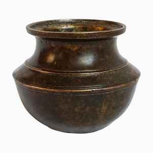 Kleine Vintage Ritualvase aus Bronze, Nepal