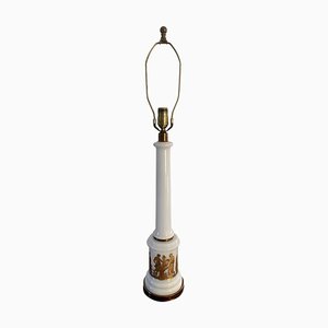 Lámpara de mesa neoclásica vintage de opalino