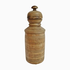 Vintage Teak Jar, Nepal