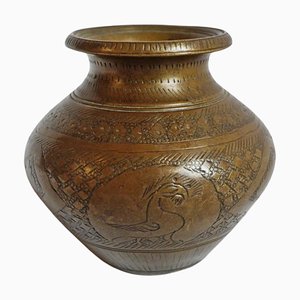 Vintage Ritualvase aus Bronze, Nepal