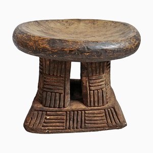 Vintage Bamileke Pedestal Stool