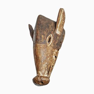 Vintage Chokwe Schwein Holz Maske