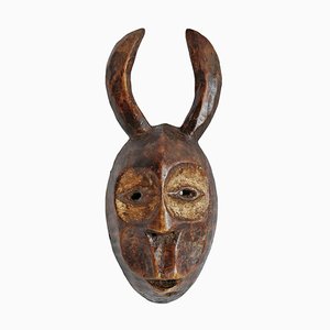 Vintage Mid 20th Century Lega Mask with Horns