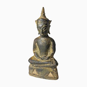 Figura de Buda birmana del sudeste asiático, siglo XVIII