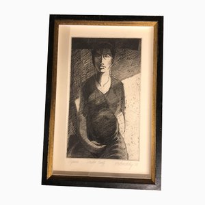 Untitled, 1950s, Pencil on Paper, Framed