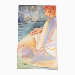 Female Nude, 1970s, Paint