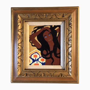 Female Nude, 1960s, Painting on Canvas, Framed