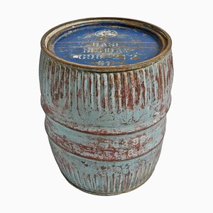 Vintage Small Iron Barrel