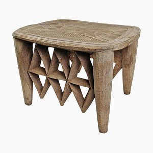 Vintage Nupe Tribal Stool Table