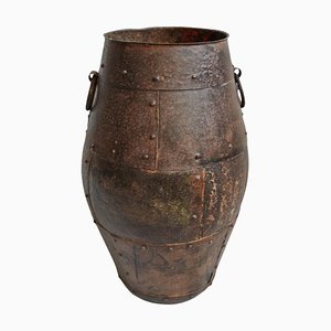 Vintage India Iron Pot