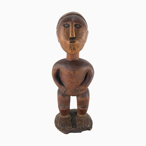20th Century Gabon African Carved Wood Fang Figurine
