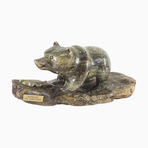 Native American Indian-Style Serpentine Bear Carving