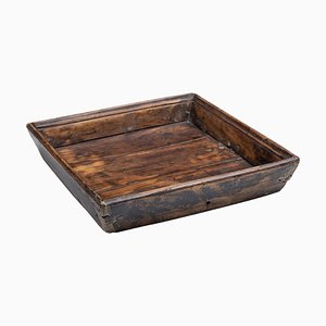 Vintage Mongolian Wood Tray