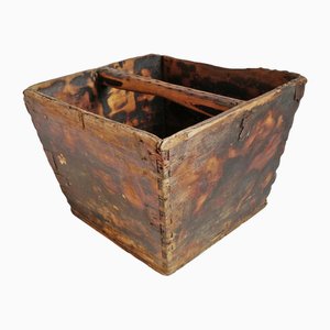 Vintage Chinese Wood Rice Bucket