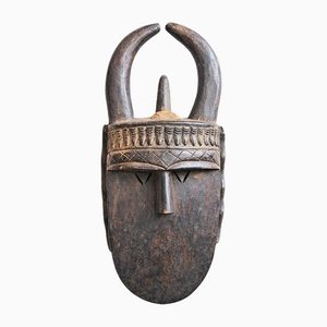 Mid-Century Carved Wood Toma Mask, Guinea