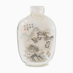Early 20th Century Chinese Inside Reverse Painted Snuff Bottle