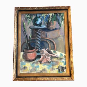 Still Life, 1970s, Painting on Canvas, Framed