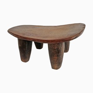 Mid-Century Lobi Holz Hocker