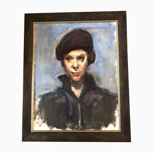 Nach Robert Henri, Portrait, 1990er, Malerei auf Leinwand, Gerahmt