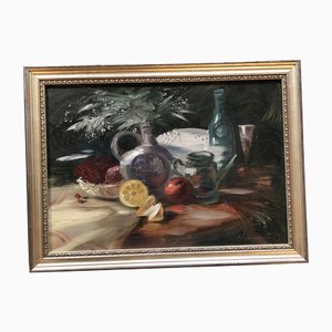 Impressionist Still Life, 1990s, Painting on Canvas