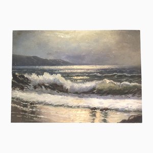 John Caggiano, Seascape Composition, años 80, Pintura