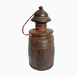 Vintage Wood Nepal Food Jar