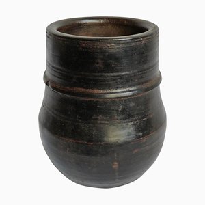 Vintage Wood Food Jar, Nepal