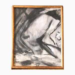 Untitled, 1960s, Charcoal on Paper, Framed