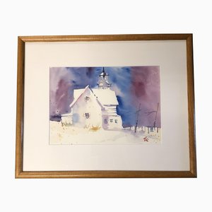 Eli Rosenthal, Portland Maine, Watercolor, Framed