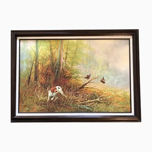 Leford, Hunting, 1960s, Painting on Canvas, Framed