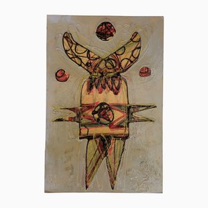 Wayne Cunningham, Goliath abstracto, años 80, Pintura sobre papel