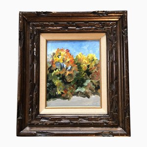 Paysage d'Automne, Années 90, Peinture sur Toile