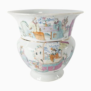 Chinese Famille Rose Chinoiserie Vase