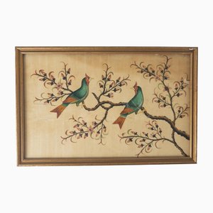 Artista chino, Escena de chinoiserie, década de 1800, Acuarela sobre papel