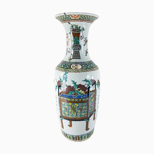 Vase Décoratif Chinoiserie Famille Verte