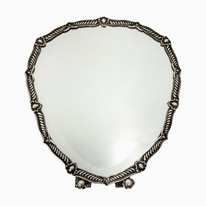 Espejo de mesa con marco de plata .833 del Renacimiento barroco portugués